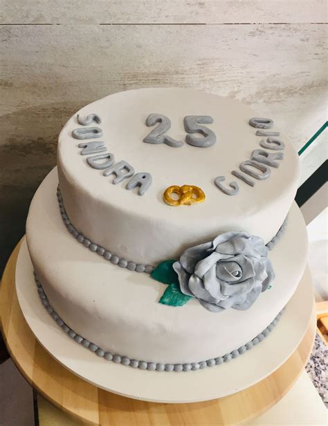 Anniversario Di Nozze Cake Design 25 Anni Insieme Torta Anniversario