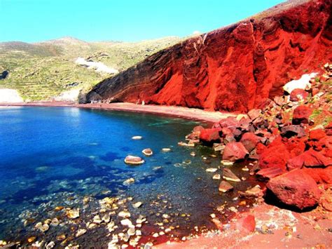 Red Beach Santorini Ranked 4th Among The Most Colorful Beaches In The