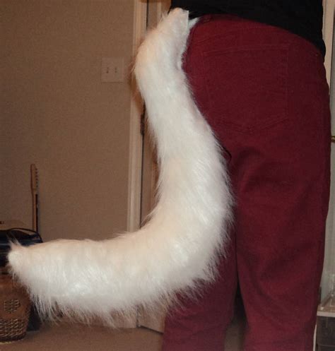 White Wolf Tail By Rosehexwit On Deviantart