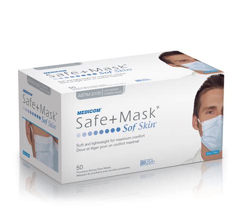 Medical Mask Safemask Soft Skin Earloop Face Mask Usa Medical And