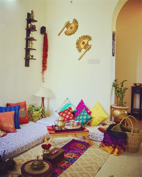 Floor Seatingindian Ethnic Style In 2019 Diy Living Room Decor Ethnic Home Decor Diy Room