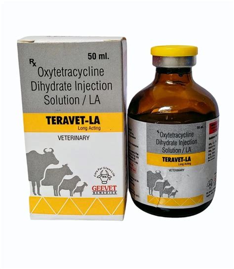 Teravet La Oxytetracycline Long Acting Injection 20 Packaging Type