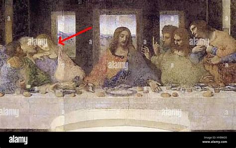 Da Vinci The Last Supper Detail Da Vinci Code Stock Photo Alamy