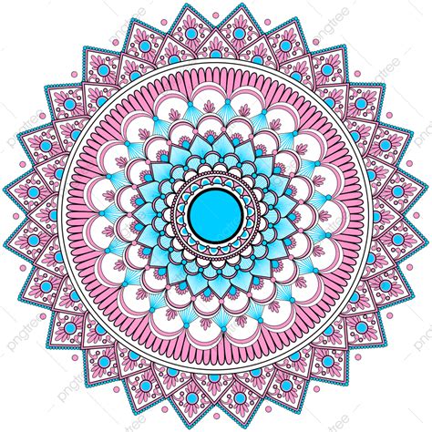 Colorful Mandala Pink Mandala Blue Mandala Mandala Png And Vector