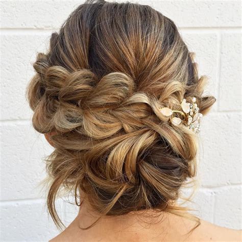 Pull Through Braid With A Low Messy Bun In The Backupdo Hairstyles