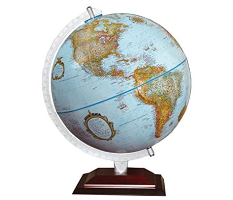 Replogle Aragon 12 Desktop World Globe Raised Relief Up To Date