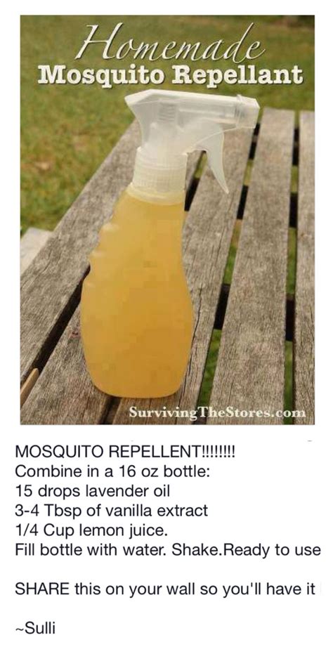 Make Your Own Mosquito Repellent Mosquito Spray Homemade Mosquito