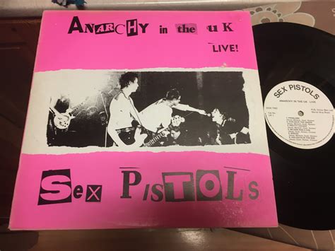 lp sex pistols anarchy in the uk live uk 85 416055579 ᐈ köp på tradera