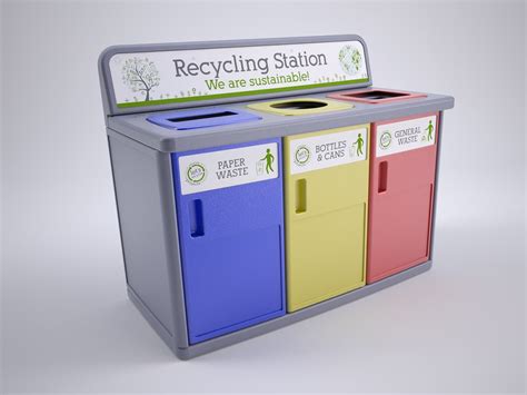 Recycling Station On Behance