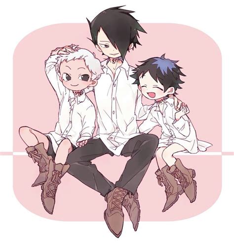 Dominic Ray And Chris The Promised Neverland 可愛い 絵 レイ