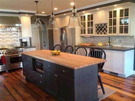 14 Functional Farmhouse Kitchen Island Design Ideas Black Kitchen