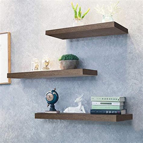 Check spelling or type a new query. Kosiehouse Rustic Wood Floating Shelves, Wall Mounted Shelf Hanging Wall Decorative Shelves ...