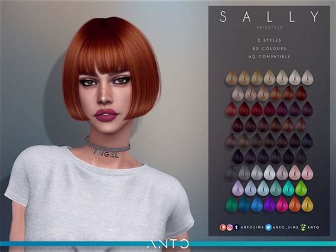Anto Sally Hairstyle Sims Hair Hairstyle Womens Hairstyles