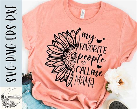 Mama Svg Design My Favorite People Call Me Mama Svg File For Etsy