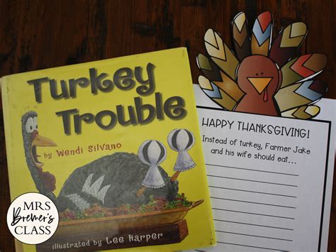 Turkey Trouble Book Activities And Craftivity Mrs Bremer S Class