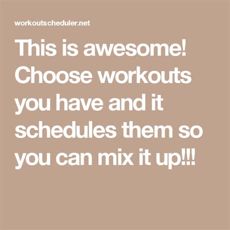 Hybrid Scheduler This Is Awesome Choose Beachbody Workouts You Have