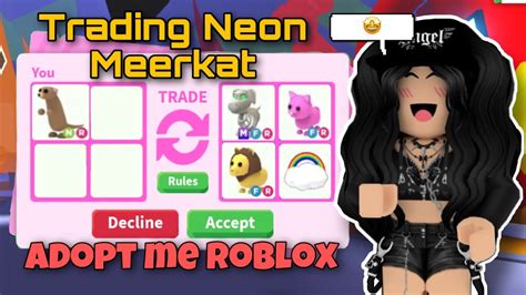 Trading Neon Meerkat Adopt Me Trades Adopt Me Roblox Youtube