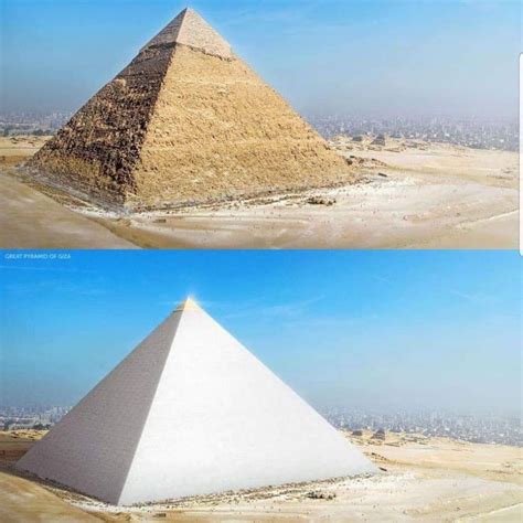 This Is How The Pyramids Originally Looked Like They Were Plated With
