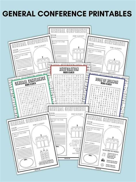 Free General Conference Printables 2024 So Festive Lds General