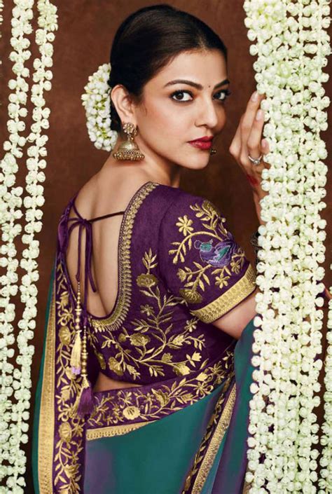 Kajal Aggarwal In Saree Photos South Indian Actress