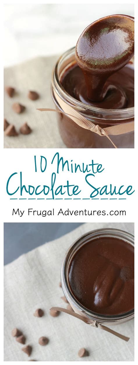 Homemade Chocolate Sauce Recipe My Frugal Adventures Recipe