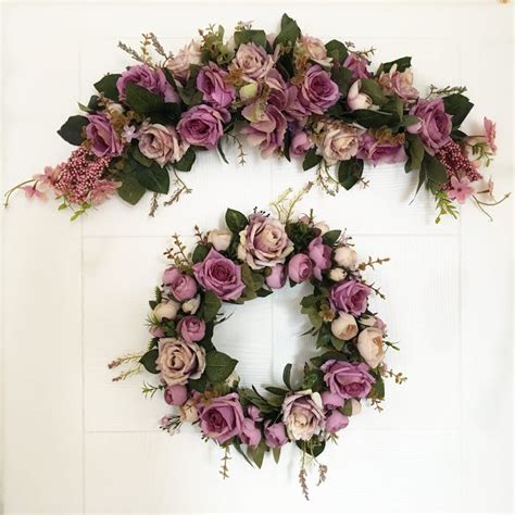 Purple Wedding Arch Flower Arch Flower Swag Backdrop Arch Etsy