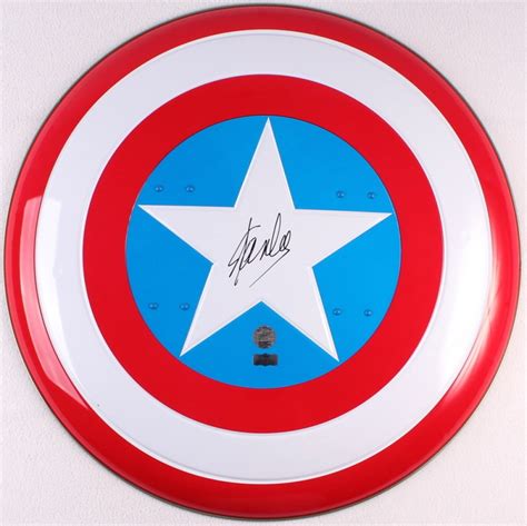 Stan Lee Signed Captain America Marvel Authentic Full Size Metal
