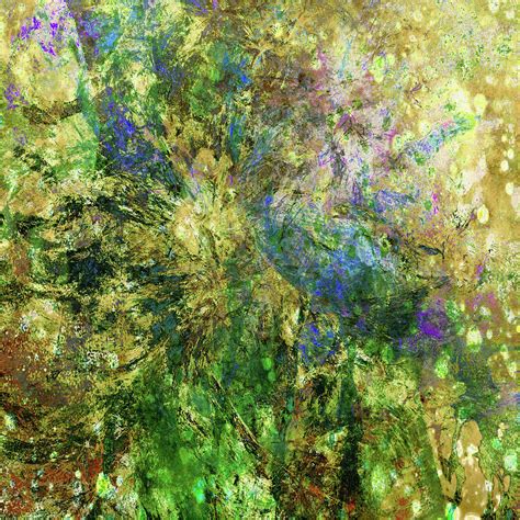 Abstract Spring Burst Inspired By Van Gogh Mixed Media By Georgiana