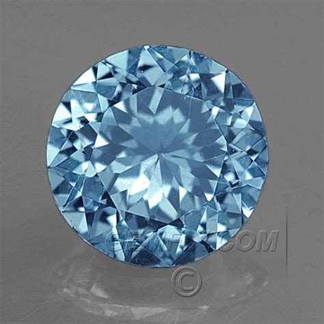 Unheated Aqua Blue Round Montana Sapphire Portuguese Cut 72cts 12