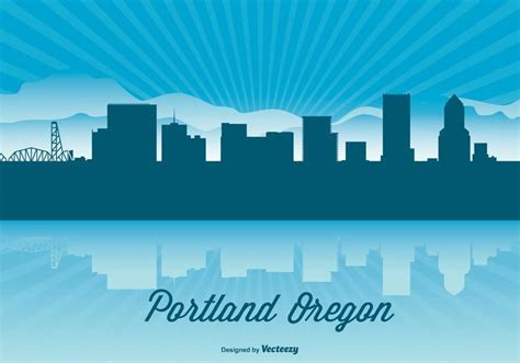 Portland Oregon Skyline Illustration 264303 Welovesolo