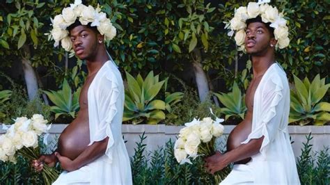 Lil Nas X Claps Back At Haters Of His Maternity Photos