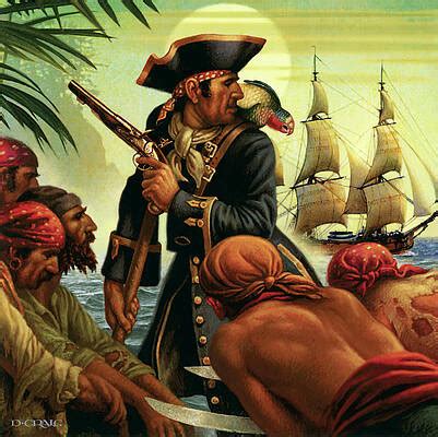 Pirate Paintings Fine Art America