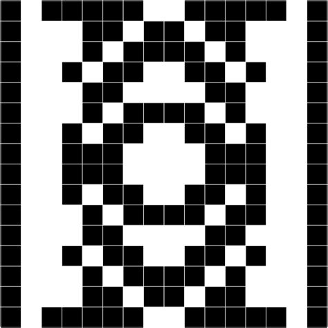 Artistic Binary Pattern Digital Print Etsy