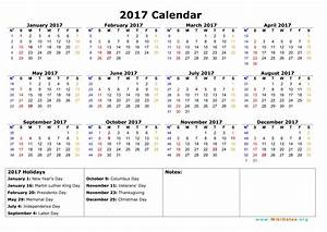 2017 Calendar Wikidates Org