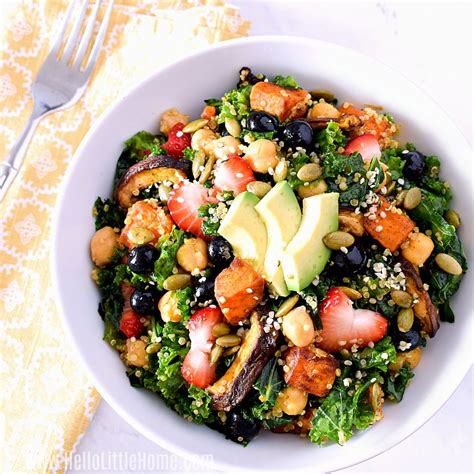 Superfood Salad With Citrus Dressing Hello Little Home