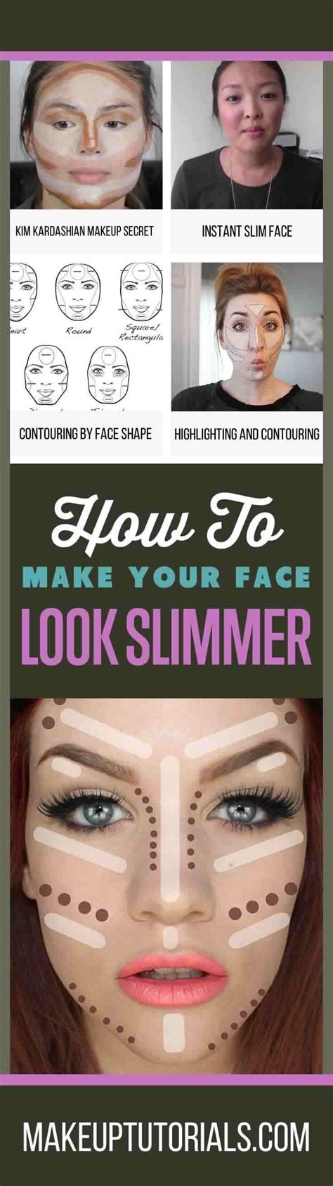 How To Make Your Face Thinner With Makeup Makeup Tutorials Contour