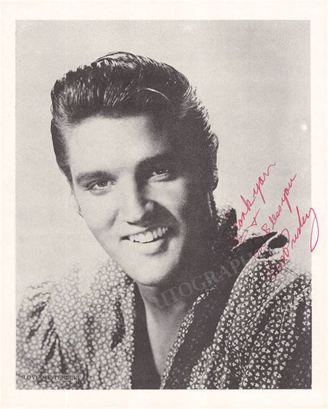 Presley Elvis Signed Photo Genuine Signed