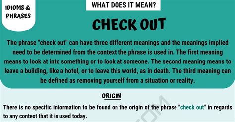 Check Out Meaning With Helpful Examples • 7esl