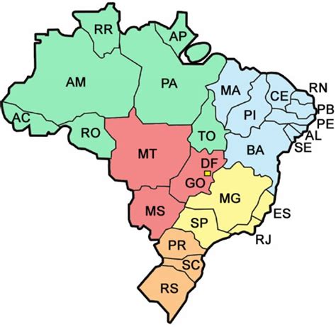 Mapa Do Brasil Imprimir Coloring City