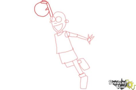 How To Draw A Basketball Player Drawingnow