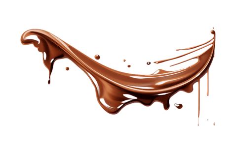 Chocolate Liquid Flowing On A Transparent Background 27291680 Png