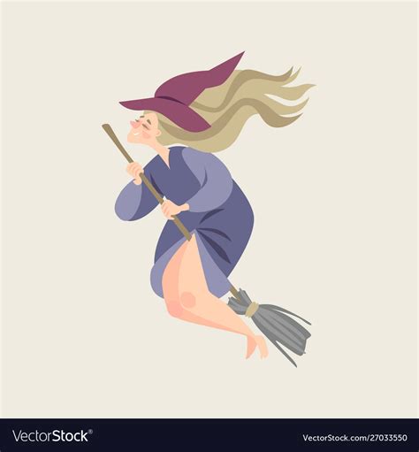 Fairy Tale Characters Young Witch Royalty Free Vector Image