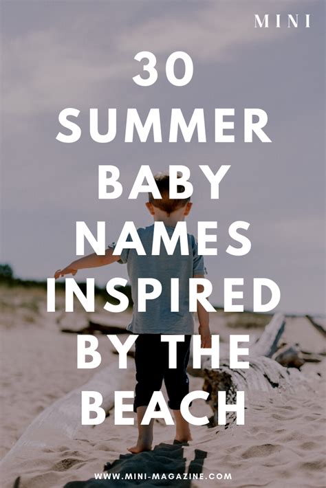 These Unique Girl Names And Boy Names Are Inspired By The Beach Taking