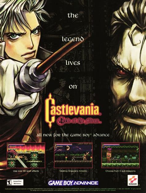 Castlevania Circle Of The Moon 2001 Promotional Art Mobygames