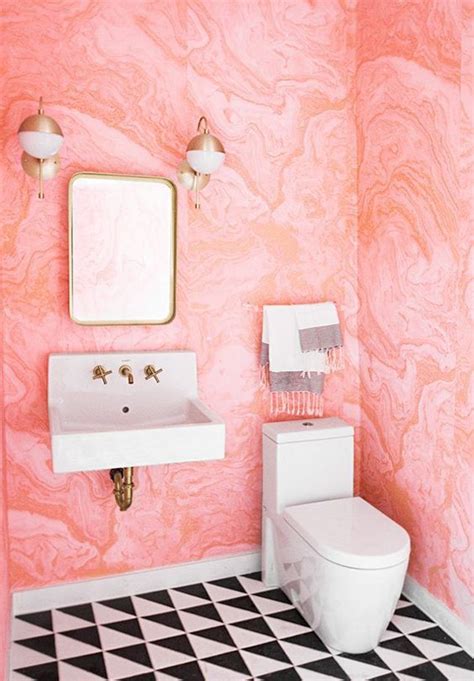 25 Glam Pink And Gold Bathroom Decor Ideas Digsdigs