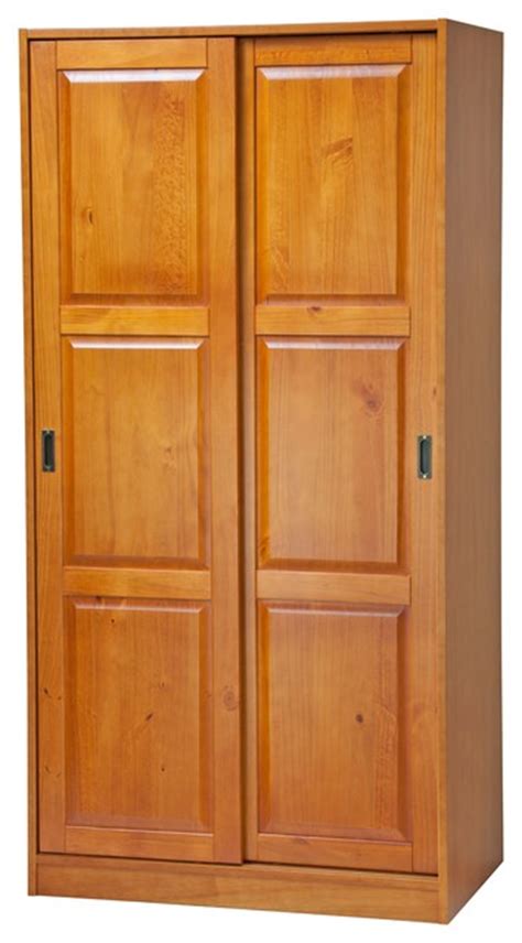 Perfect for your bedroom to create more wardrobe space! 100% Solid Wood 2-Sliding Door Wardrobe/Armoire/Closet ...