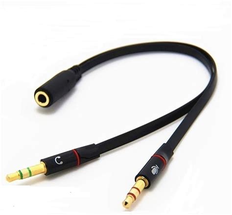 Unmcore Gold Plated 2 Male To 1 Female 35mm Headphone