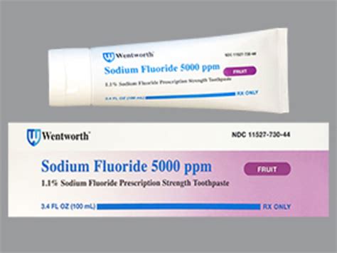 Rx Item Sodium Fluoride Fruit 5000 Paste 11 100ml By Prasco Pharma