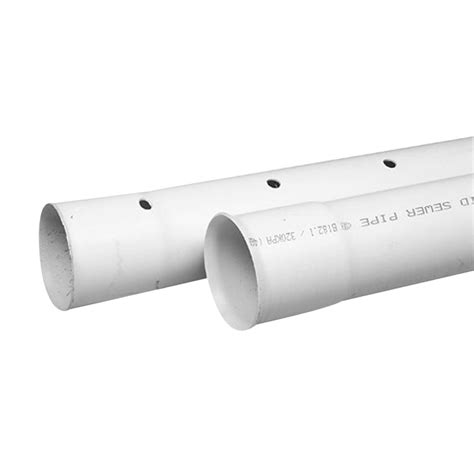 Pvc Drainline Sewer Pipe Solid 4 In X 10 Ft