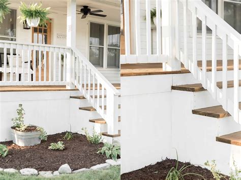 How To Cover Concrete Steps With Wood Farmhouse On Boone